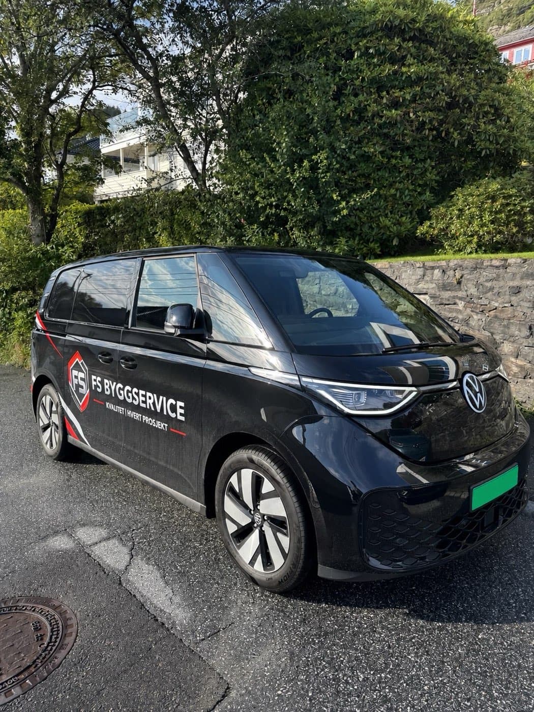 Firmabilen til FS Byggservice i Bergen